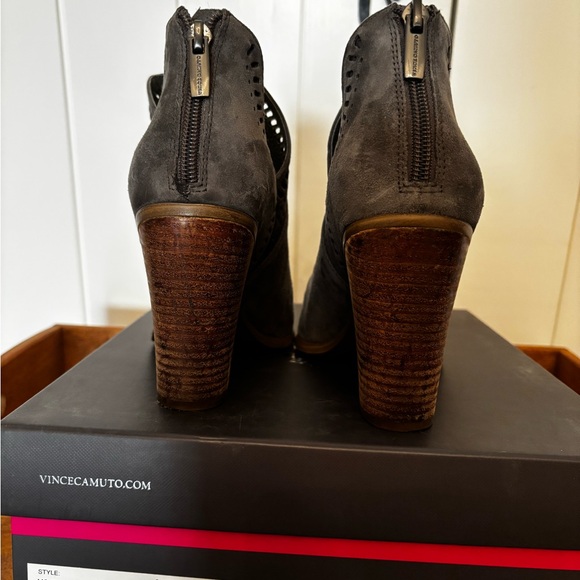 Vince Camuto Gray Suede Ankle Boots - Picture 8 of 8